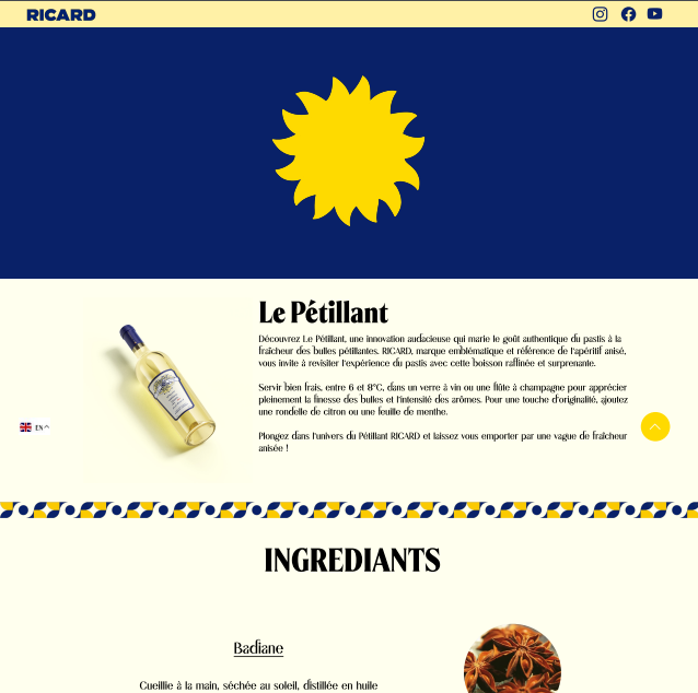 Maquette Interactive Figma pour un produit fictif